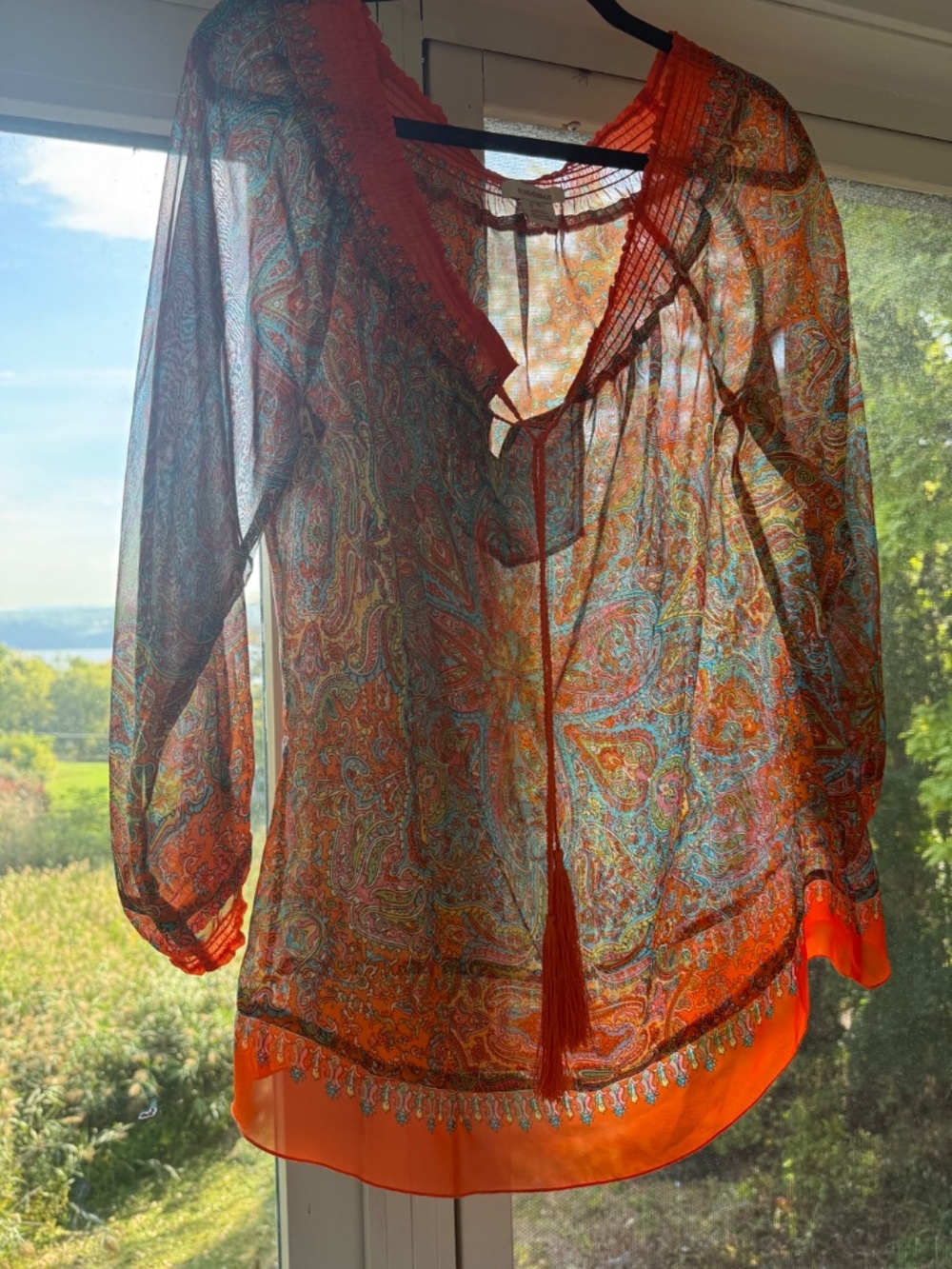 Silk Paisley Blouse